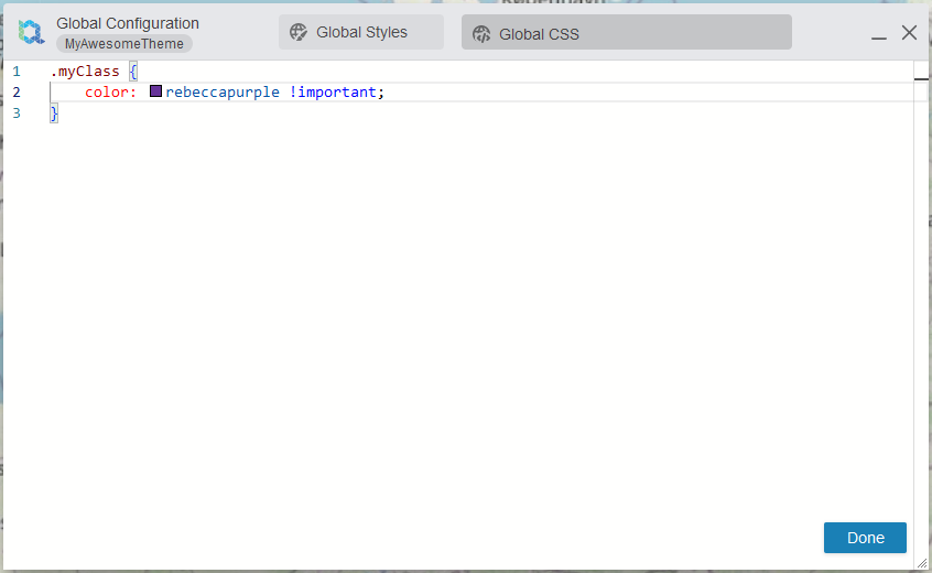 Global CSS Editor