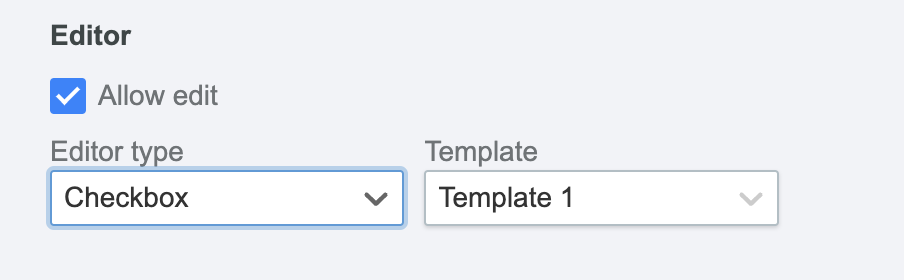 Checkbox Editor