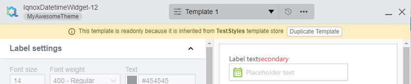 Parent Template Store