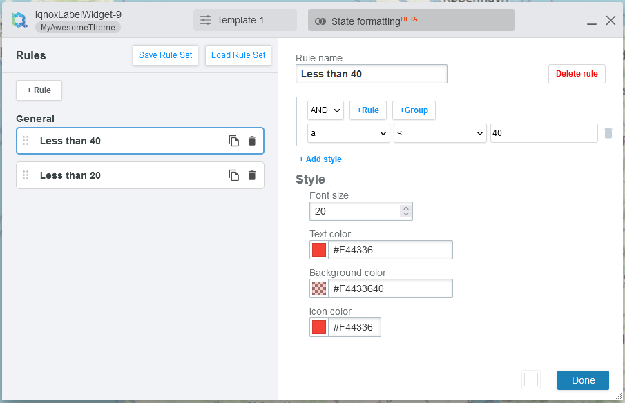 State formatting